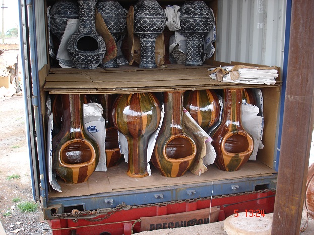 Wholesale Mexican Clay Chimeneas Packed and Ready
